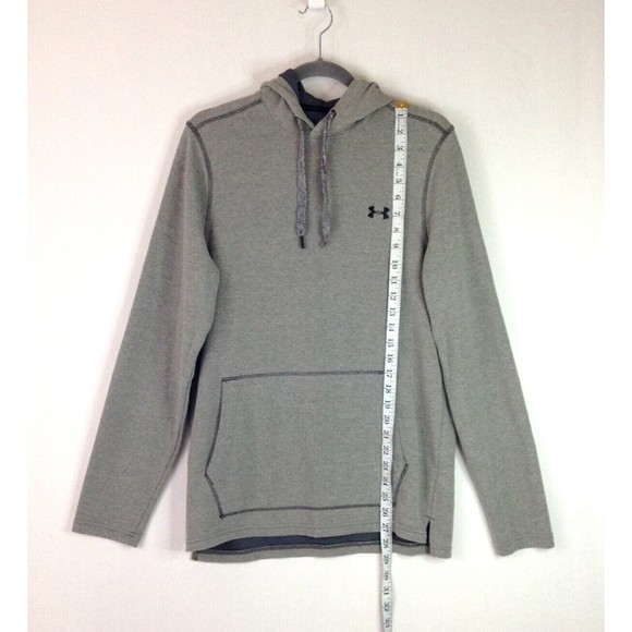 Under Amour Men's Sweater Gray Loose Fit Hoodie Lightweight Pullover Size M - Picture 5 of 9